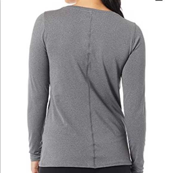 EUC UNDER ARMOUR WOMEN’S HEATGEAR LONG SLEEVE SHIRT HEATHERED GREY Sz XS/S - Picture 2 of 2